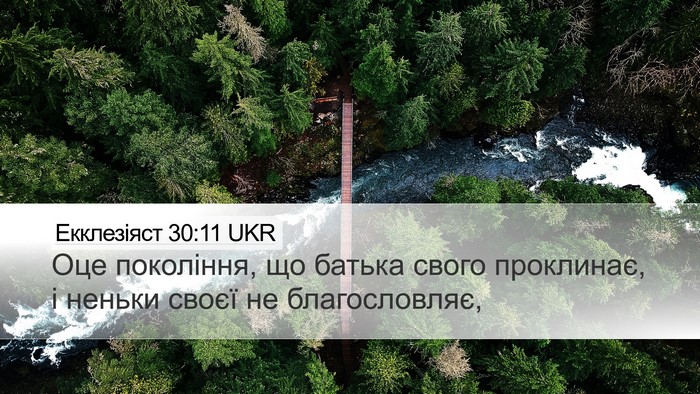 Екклезіяст 30:11 UKR Bible Verse Image