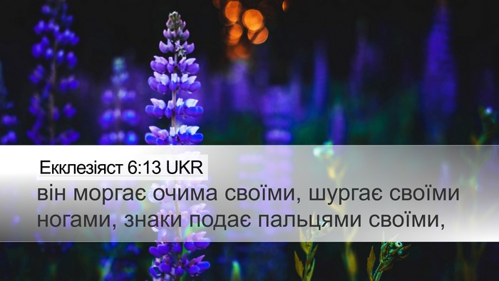 Екклезіяст 6:13 UKR Bible Verse Image