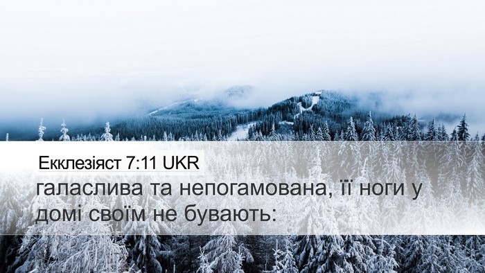 Екклезіяст 7:11 UKR Bible Verse Image