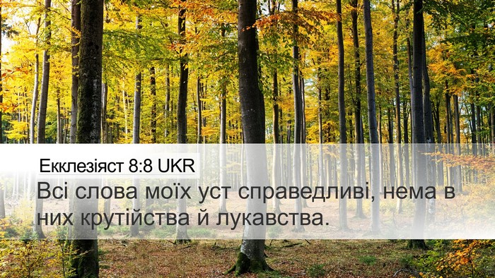 Екклезіяст 8:8 UKR Desktop Wallpaper - Всі слова моїх уст - Desktop Bible Verse Wallpaper