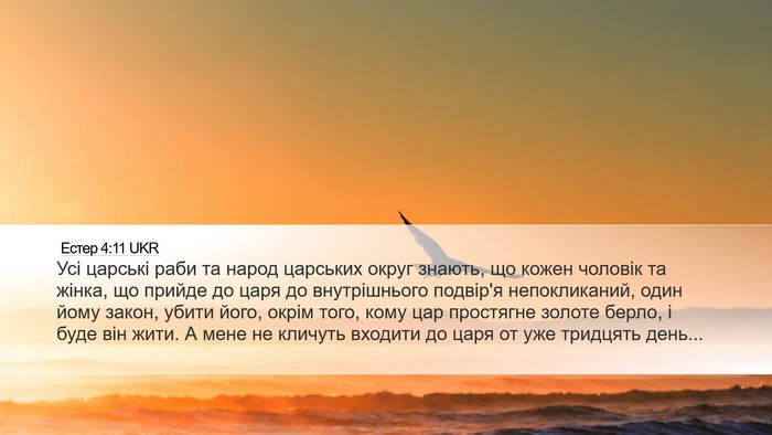 Естер 4:11 UKR Bible Verse Image