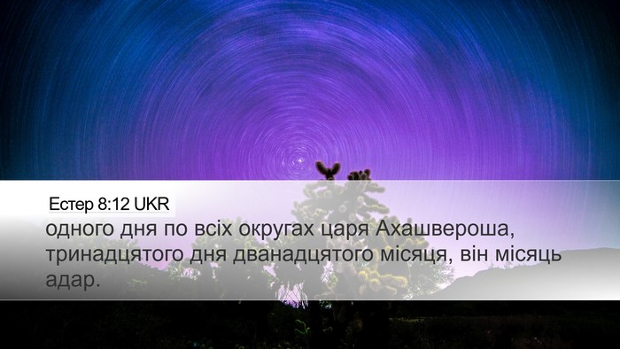 Естер 8:12 UKR Bible Verse Image