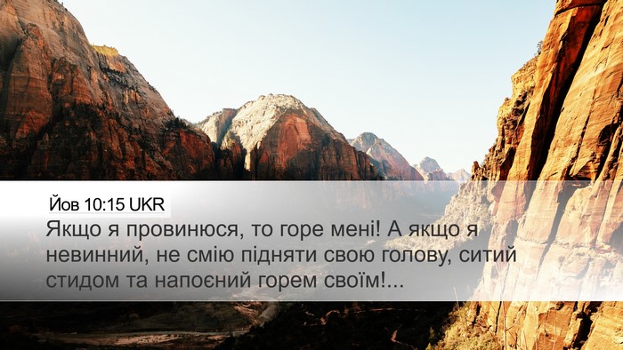 Йов 10:15 UKR Bible Verse Image
