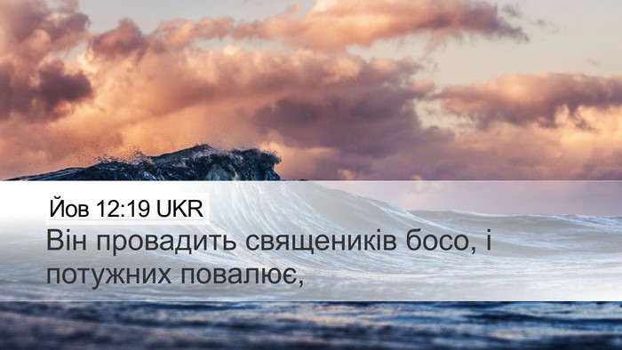 Йов 12:19 UKR Bible Verse Image