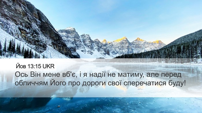 Йов 13:15 UKR Bible Verse Image