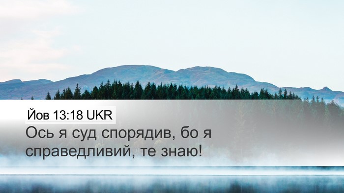 Йов 13:18 UKR Bible Verse Image