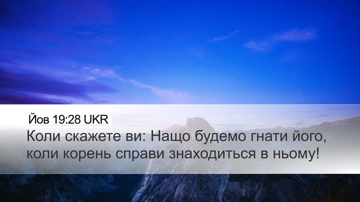 Йов 19:28 UKR Bible Verse Image