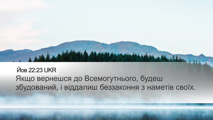 Йов 22:23 UKR Bible Verse Image