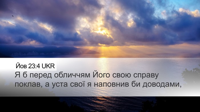 Йов 23:4 UKR Bible Verse Image