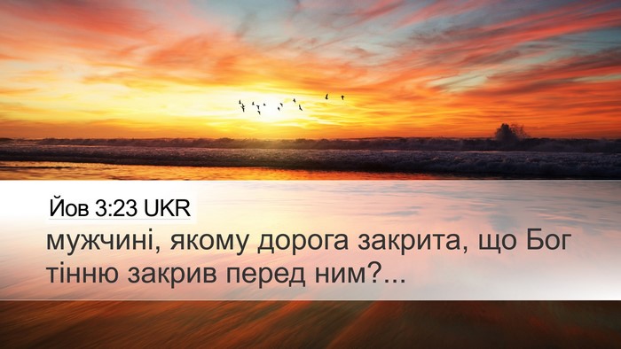 Йов 3:23 UKR Desktop Wallpaper - мужчині, якому дорога - Desktop Bible Verse Wallpaper