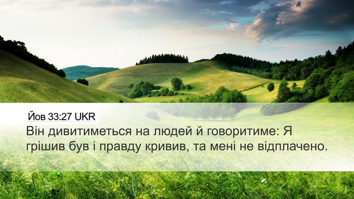 Йов 33:27 UKR Bible Verse Image