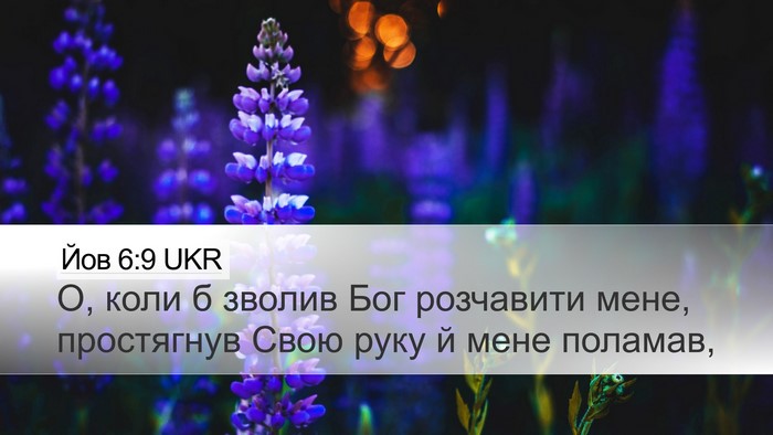 Йов 6:9 UKR Bible Verse Image