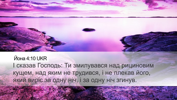 Йона 4:10 UKR Bible Verse Image