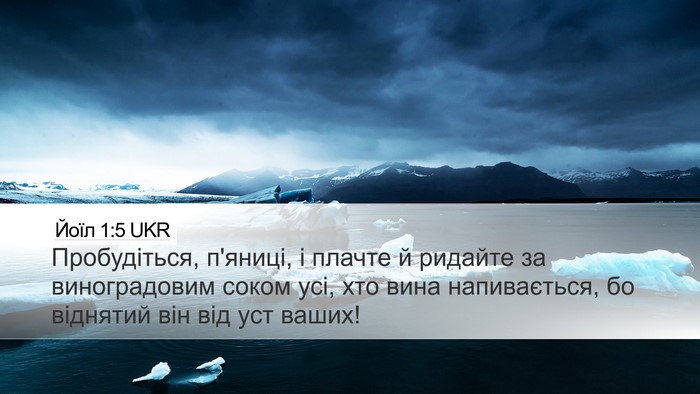 Йоїл 1:5 UKR Bible Verse Image