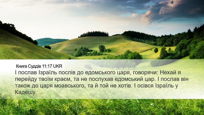 Книга Суддів 11:17 UKR Bible Verse Image