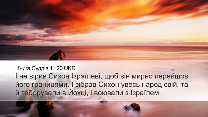 Книга Суддів 11:20 UKR Bible Verse Image