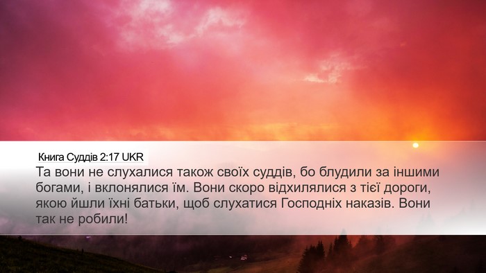 Книга Суддів 2:17 UKR Bible Verse Image