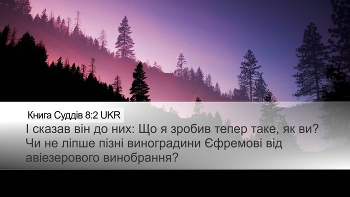 Книга Суддів 8:2 UKR Bible Verse Image