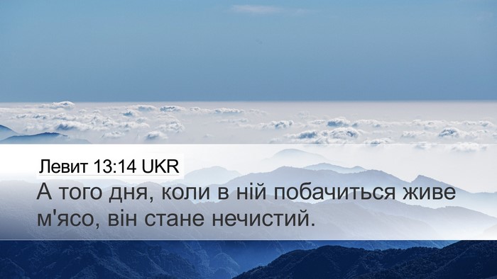 Левит 13:14 UKR Bible Verse Image