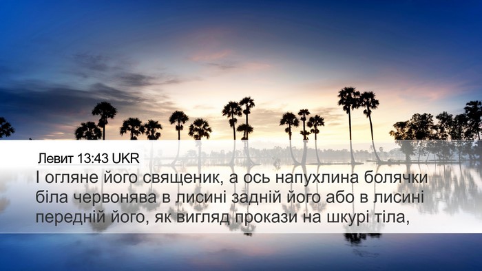 Левит 13:43 UKR Bible Verse Image