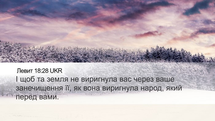 Левит 18:28 UKR Bible Verse Image