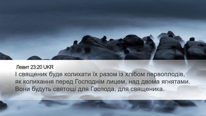 Левит 23:20 UKR Bible Verse Image