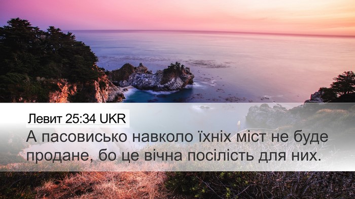 Левит 25:34 UKR Bible Verse Image