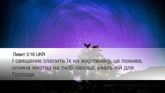 Левит 3:16 UKR Bible Verse Image