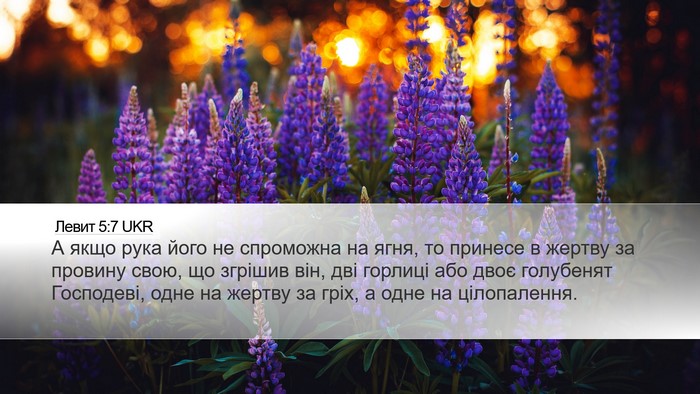 Левит 5:7 UKR Bible Verse Image
