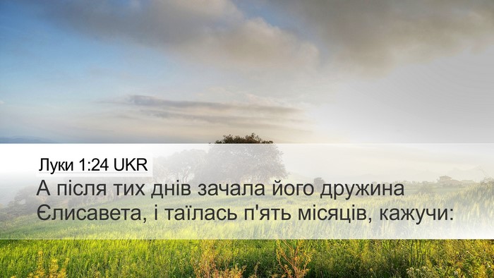 Луки 1:24 UKR Bible Verse Image