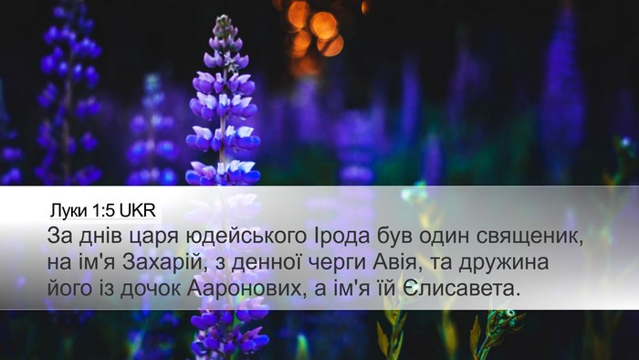 Луки 1:5 UKR Bible Verse Image