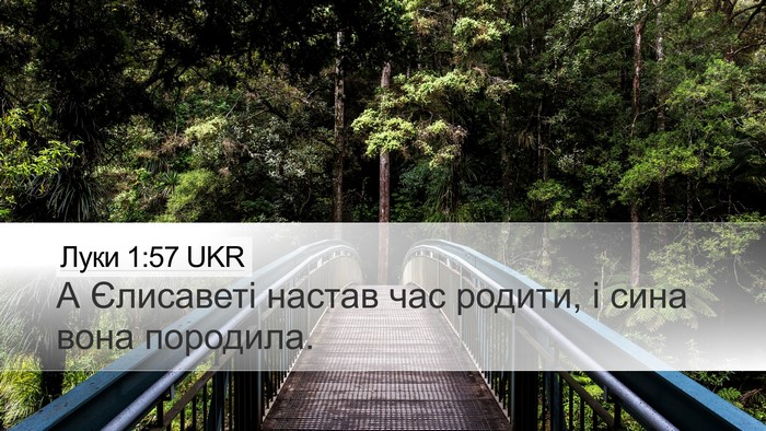 Луки 1:57 UKR Bible Verse Image