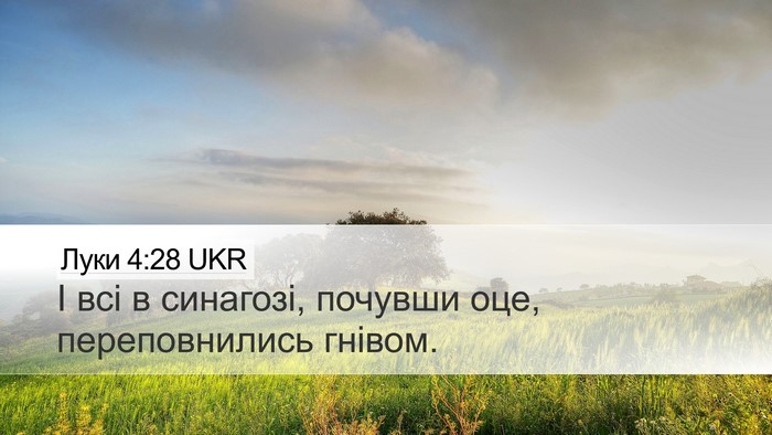 Луки 4:28 UKR Bible Verse Image