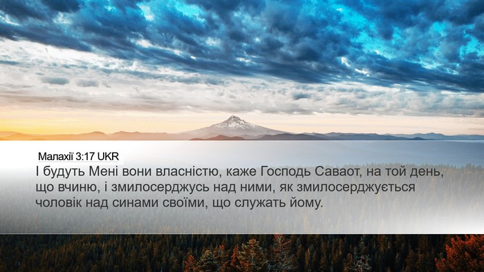 Малахії 3:17 UKR Bible Verse Image