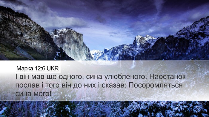 Марка 12:6 UKR Bible Verse Image