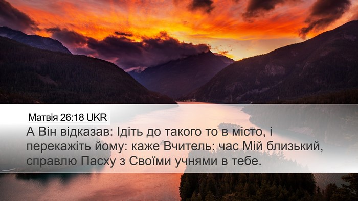 Матвія 26:18 UKR Bible Verse Image