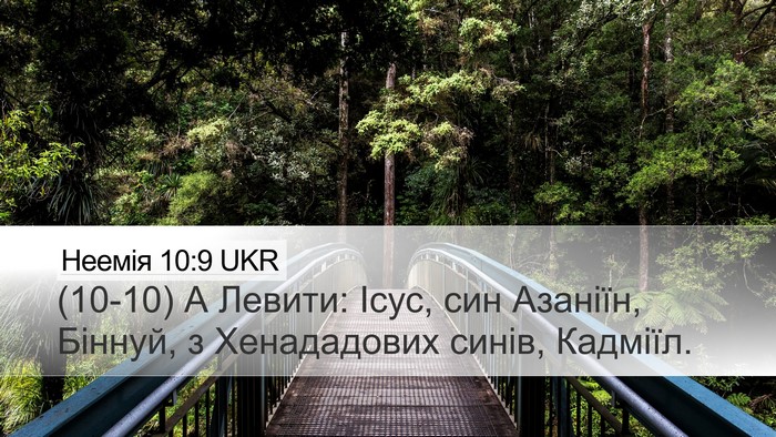 Неемія 10:9 UKR Bible Verse Image