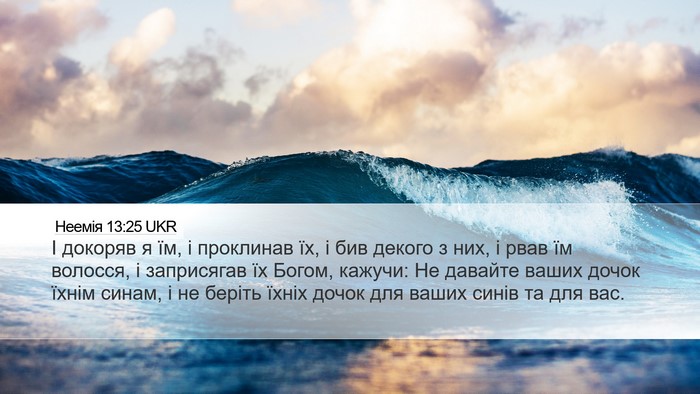 Неемія 13:25 UKR Bible Verse Image