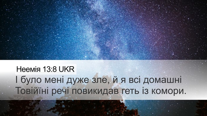Неемія 13:8 UKR Bible Verse Image