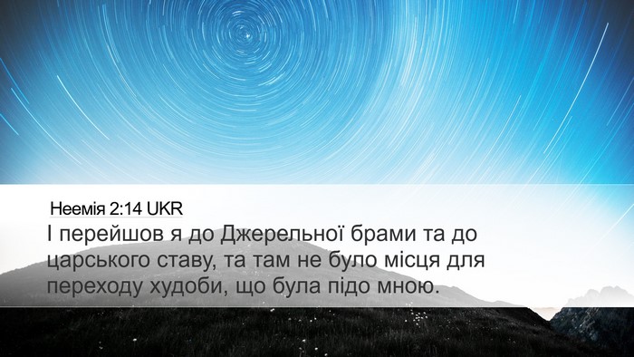Неемія 2:14 UKR Bible Verse Image