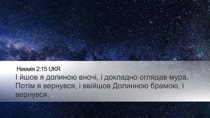 Неемія 2:15 UKR Bible Verse Image