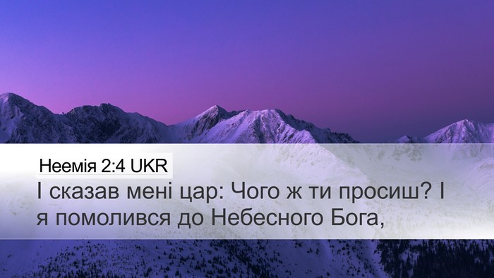 Неемія 2:4 UKR Bible Verse Image