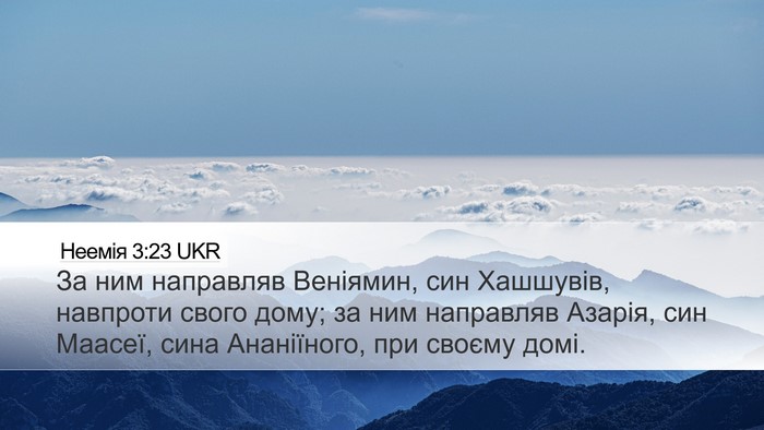 Неемія 3:23 UKR Bible Verse Image