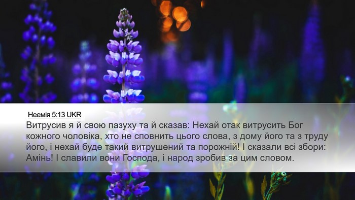 Неемія 5:13 UKR Bible Verse Image