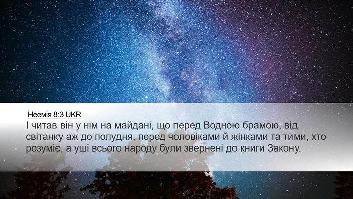 Неемія 8:3 UKR Bible Verse Image