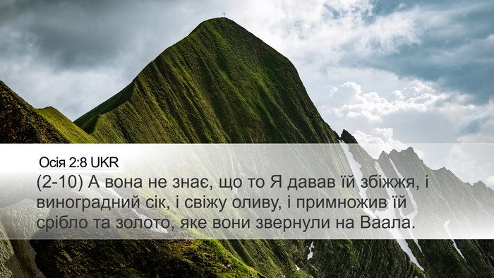 Осія 2:8 UKR Bible Verse Image