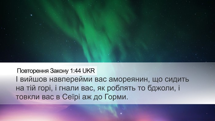 Повторення Закону 1:44 UKR Bible Verse Image