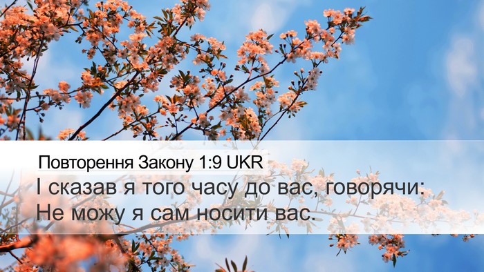 Повторення Закону 1:9 UKR Bible Verse Image