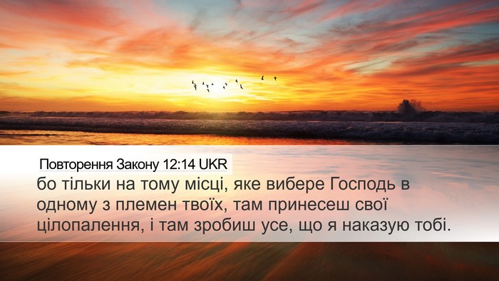 Повторення Закону 12:14 UKR Bible Verse Image