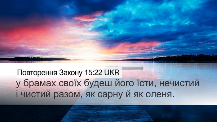 Повторення Закону 15:22 UKR Desktop Wallpaper - у брамах своїх будеш його - Desktop Bible Verse Wallpaper